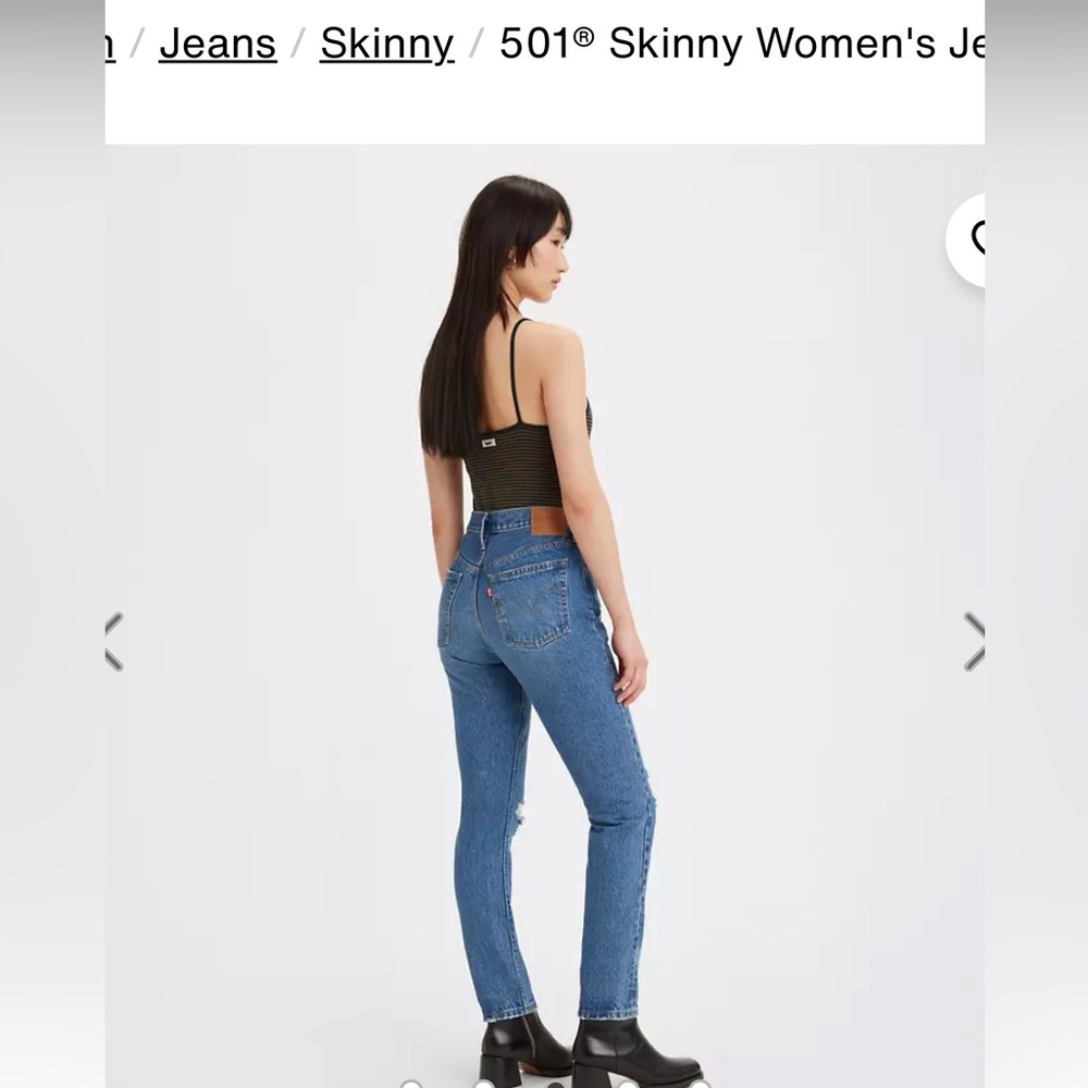 Levi's Women's Classic Blue Straight Leg Jeans
